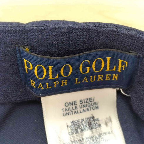 ポロゴルフラルフローレン POLO GOLF RALPH LAUREN ポニー刺繍 ボーダーベルトキャップ レディース ONE SIZE