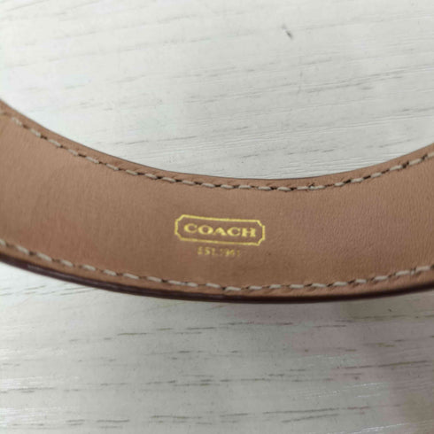 コーチ COACH ロゴ刻印 装飾 レザー バングル レディース