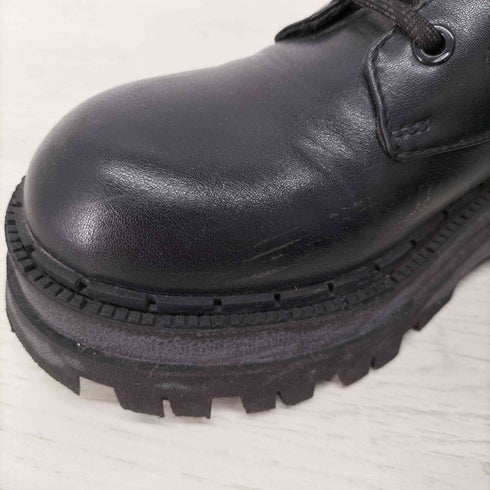 ザラ ZARA サイドジップレースアップロングブーツ レディース EUR:38