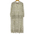 ヌキテパ NE QUITTEZ PAS Cotton Silk Gold Print Embroidery Gown コットン シルク ゴールドプリント エンブロイダリー ガウン レディース