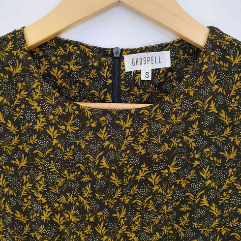 ゴスペル GHOSPELL LEAF PRINT MIDI DRESS リーフプリントミディードレス レディース JPN:S