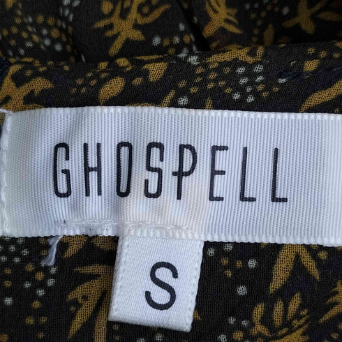 ゴスペル GHOSPELL LEAF PRINT MIDI DRESS リーフプリントミディードレス レディース JPN:S