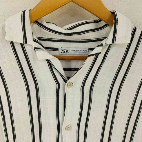 ザラ ZARA ストライプ開襟シャツ レディース JPN:M