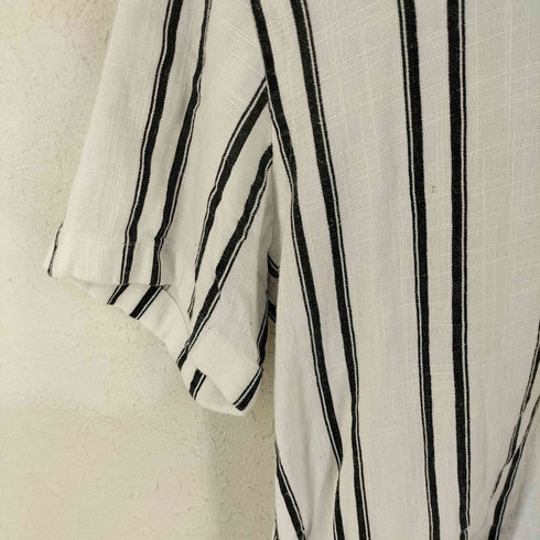ザラ ZARA ストライプ開襟シャツ レディース JPN:M