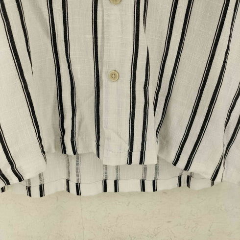 ザラ ZARA ストライプ開襟シャツ レディース JPN:M