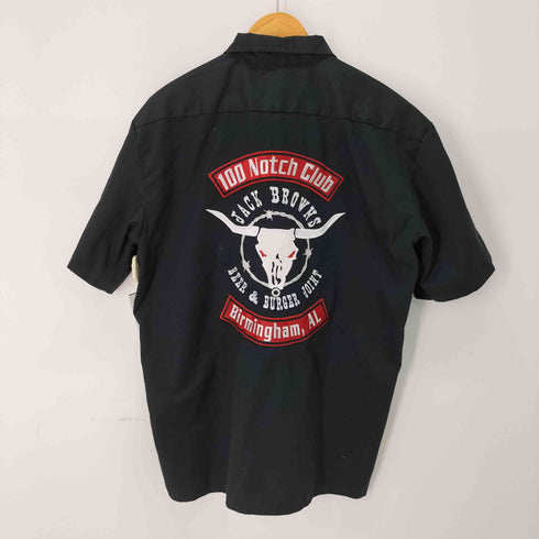 ディッキーズ Dickies 両面刺繍 S/S ワークシャツ メンズ JPN:L