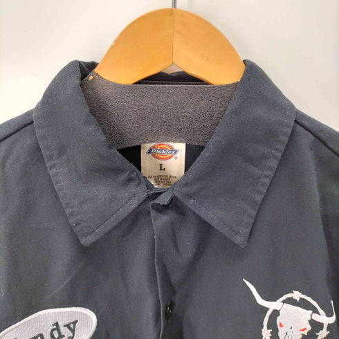 ディッキーズ Dickies 両面刺繍 S/S ワークシャツ メンズ JPN:L
