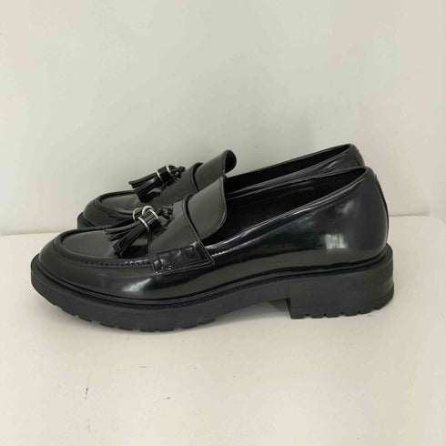 ザラ ZARA エナメル タッセル ローファー メンズ JPN:26