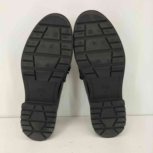 ザラ ZARA エナメル タッセル ローファー メンズ JPN:26