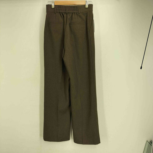 ノーリーズ NOLLEY’S 23AW ウォッシャブルウールライクセミワイドパンツ レディース JPN:38