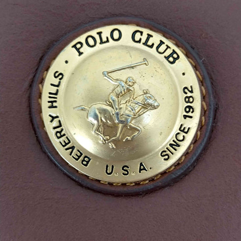 ポロクラブ Polo Club チェック柄 レザーショルダーバッグ メンズ