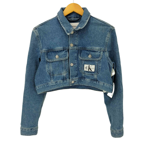 カルバンクラインジーンズ Calvin Klein Jeans 90s エクストリームクロップドデニムジャケット レディース JPN:M