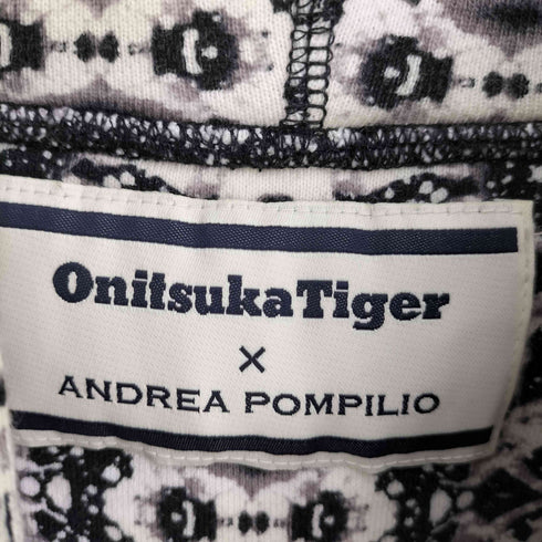 オニツカタイガー ONITSUKA TIGER 総柄 プルオーバーパーカー メンズ S