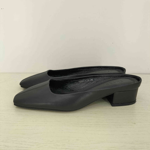 クラネ CLANE SQUARE TOE LOW PUMPS スクエアトゥ ロー パンプス レディース JPN:36