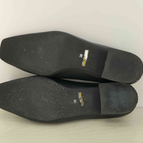 クラネ CLANE SQUARE TOE LOW PUMPS スクエアトゥ ロー パンプス レディース JPN:36