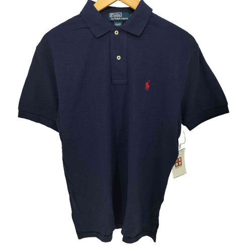 ポロバイラルフローレン Polo by RALPH LAUREN ポニー刺繍 鹿の子 S/S ポロシャツ メンズ import:M