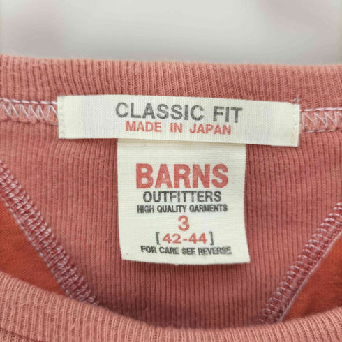 バーンズ アウト フィッターズ BARNS OUT FITTERS CLASSIC FIT 両面 はめ込み Vガゼット キャラクター プリント Tシャツ メンズ 3