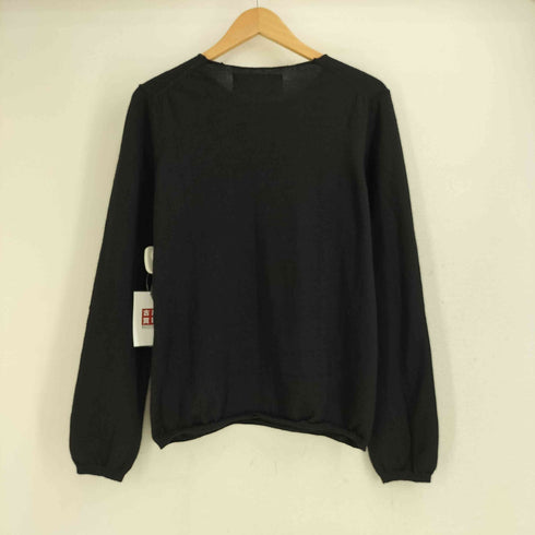 ブラックコムデギャルソン BLACK COMME des GARCONS 11aw BLACK 縦刺繍 ウールニット メンズ S