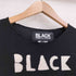 ブラックコムデギャルソン BLACK COMME des GARCONS 11aw BLACK 縦刺繍 ウールニット メンズ S