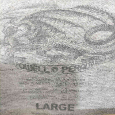 パウエルペラルタ POWELL PERALTA ©2016 スカルプリント クルーネック L/S Tシャツ メンズ L