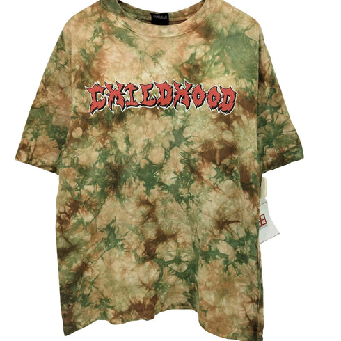 CHILDHOOD フロントプリント カモ柄 S/S Tシャツ メンズ