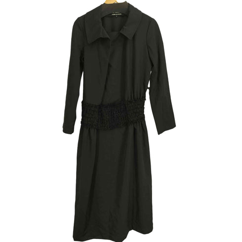 ジュンヤワタナベコムデギャルソン JUNYA WATANABE COMME des GARCONS 01aw archive ラメニットベルト ウールギャバ ラップシャツロングワンピース レディース M