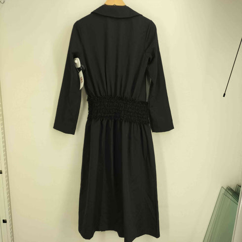 ジュンヤワタナベコムデギャルソン JUNYA WATANABE COMME des GARCONS 01aw archive ラメニットベルト ウールギャバ ラップシャツロングワンピース レディース M