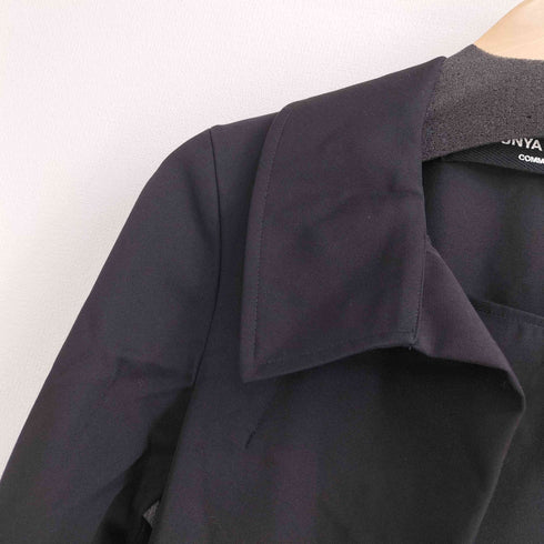 ジュンヤワタナベコムデギャルソン JUNYA WATANABE COMME des GARCONS 01aw archive ラメニットベルト ウールギャバ ラップシャツロングワンピース レディース M