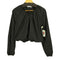 ザラ ZARA ナイロン クロップド Vネック パストップス レディース import:M