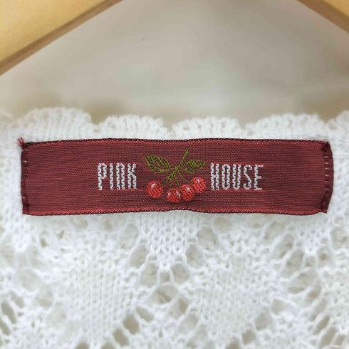 ピンクハウス PINK HOUSE 24SS チェリーズモチーフのニットベスト レディース