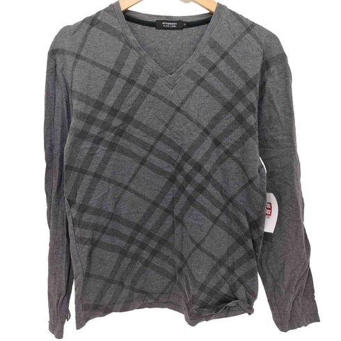 バーバリーブラックレーベル BURBERRY BLACK LABEL 総柄L/S TEE メンズ 2