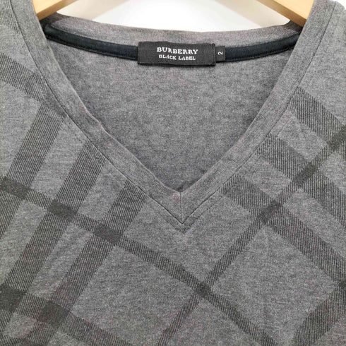 バーバリーブラックレーベル BURBERRY BLACK LABEL 総柄L/S TEE メンズ 2