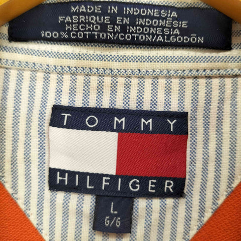 トミーヒルフィガー TOMMY HILFIGER ワンポイント刺繍 半袖ポロシャツ メンズ JPN:L
