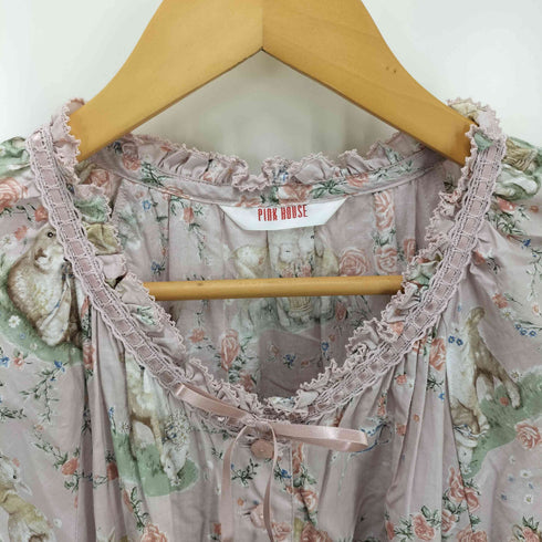 ピンクハウス PINK HOUSE 24SS ひつじプリントミディワンピース レディース FREE