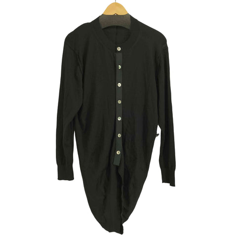 ジュンヤワタナベコムデギャルソン JUNYA WATANABE COMME des GARCONS 11aw 貝ボタン コクーンシルエット ウールギャバ カーディガン レディース