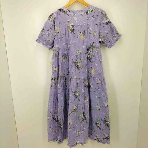 ピンクハウス PINK HOUSE 24SS リトルヴァイオレット プリント ミディ ワンピース レディース FREE