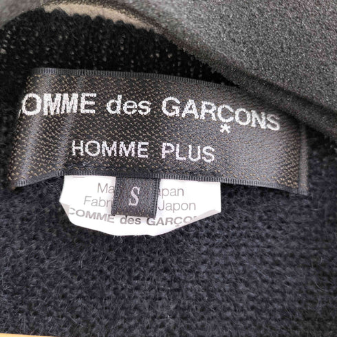 コムデギャルソンオムプリュス COMME des GARCONS HOMME PLUS 13aw the Tree of Youth ツリーオブユース期 モヘア混 貝ボタン アシンメトリー 刺繍カーディガン メンズ S
