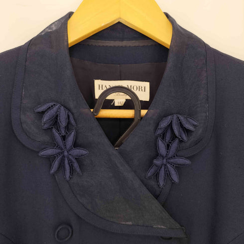ハナエモリ HANAE MORI オーガンジー切替 ジャケット & スカート レディース 9A3