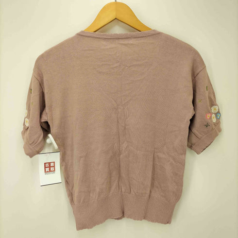 ピンクハウス PINK HOUSE 17SS ピンク小花刺繍カーディガン レディース FREE