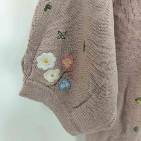 ピンクハウス PINK HOUSE 17SS ピンク小花刺繍カーディガン レディース FREE