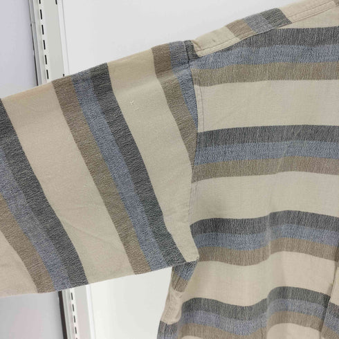 アイムイッセイミヤケ im ISSEY MIYAKE 90S HAMILTON ハミルトン期 ボーダー リネン混 L/S シャツ メンズ import:S
