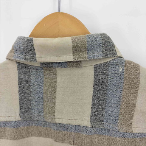 アイムイッセイミヤケ im ISSEY MIYAKE 90S HAMILTON ハミルトン期 ボーダー リネン混 L/S シャツ メンズ import:S