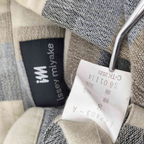 アイムイッセイミヤケ im ISSEY MIYAKE 90S HAMILTON ハミルトン期 ボーダー リネン混 L/S シャツ メンズ import:S