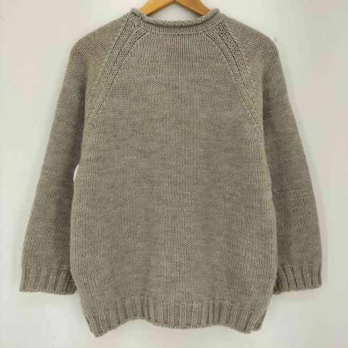 オムネス OMNES アルパカ混 ローゲージ衿くるくるプルオーバーニット レディース FREE