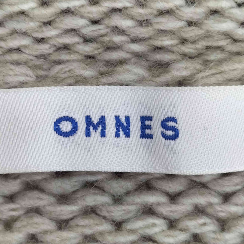 オムネス OMNES アルパカ混 ローゲージ衿くるくるプルオーバーニット レディース FREE