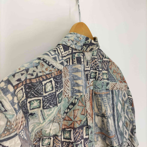 トリリチャード TORI RICHARD USA製 総柄 コットン S/S アロハ シャツ メンズ import:S