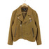 エイチアンドエム H&M フェイクスウェード ダブルライダースジャケット メンズ import:L