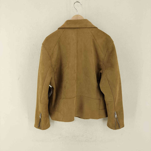 エイチアンドエム H&M フェイクスウェード ダブルライダースジャケット メンズ import:L