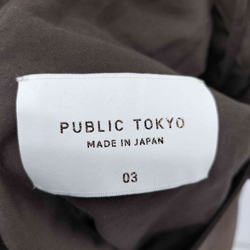 パブリックトウキョウ PUBLIC TOKYO エバークリースワイドテーパードスラックス メンズ JPN:3