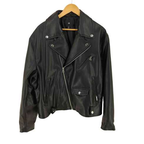 エイチアンドエム H&M フェイクレザー ダブルライダースジャケット メンズ import:XL